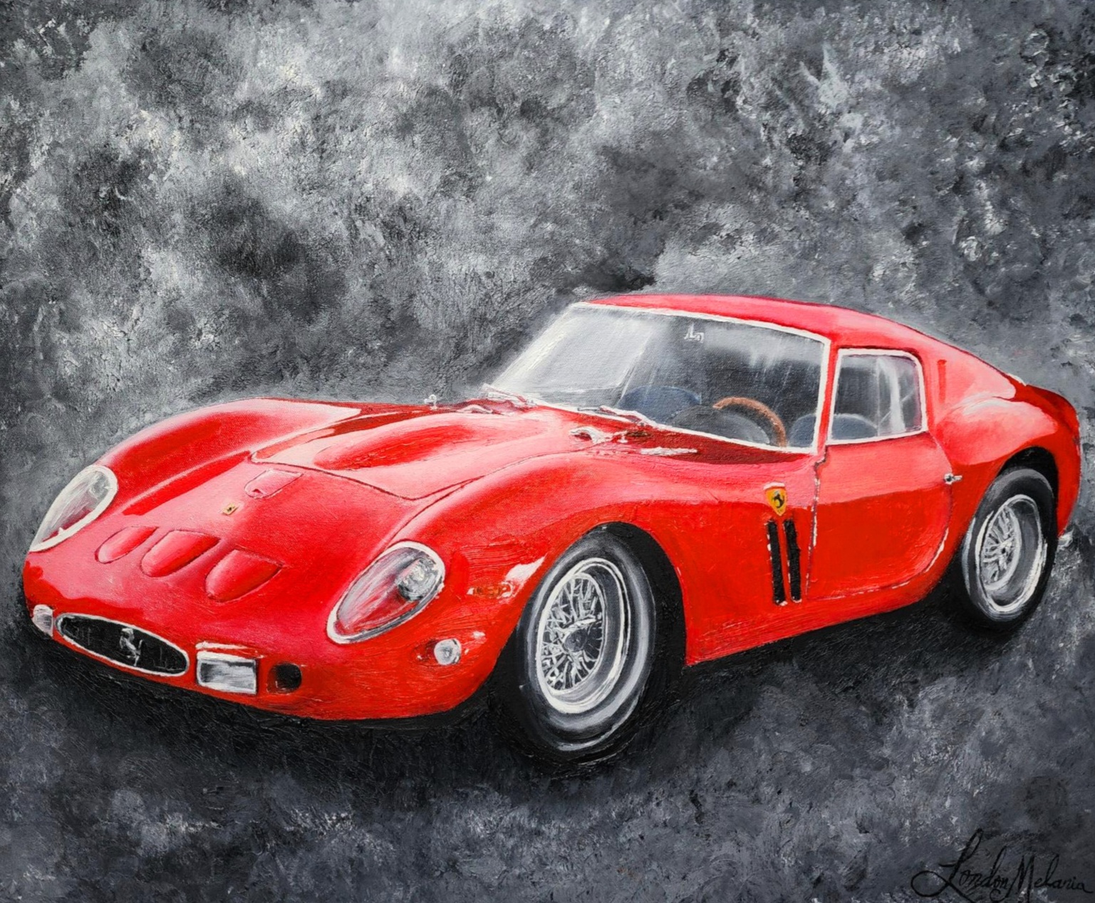 Ferrari 250 GTO, 1962, Oil on Canvas